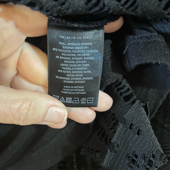 Anthropologie Moulinette Soeurs Black Lace Midi Skirt Size small #817 - Picture 5 of 5